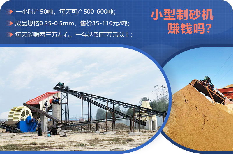 小型制砂機(jī)賺錢(qián)嗎？小型制砂機(jī)圖片及價(jià)格