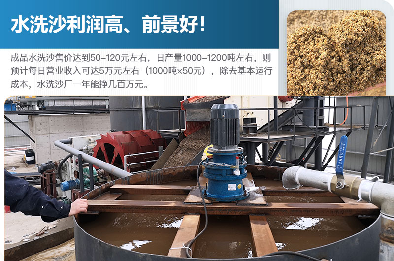 水洗砂的原料是什么？水洗沙一年能掙多少錢？
