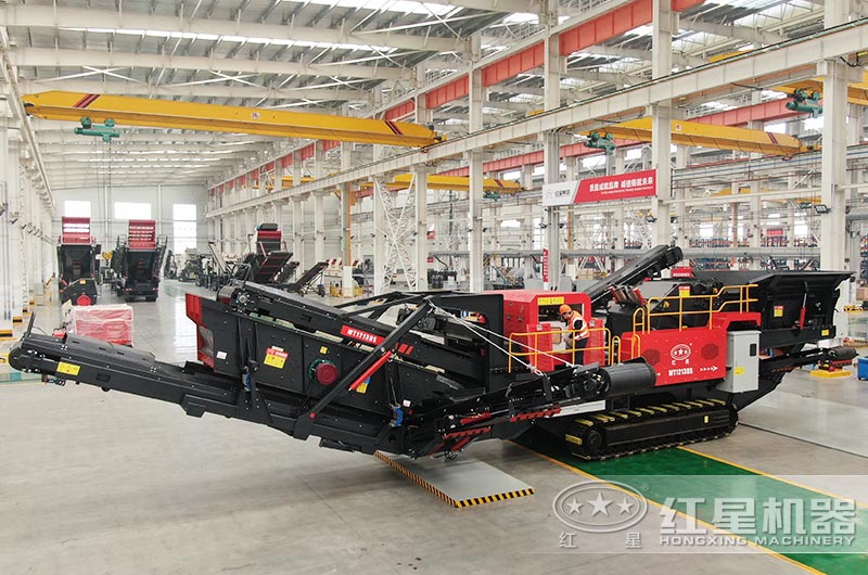 履帶式移動(dòng)破碎車圖片，制造車間